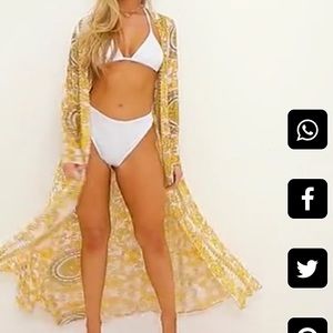 Pretty Little Thing Kimono “White Chain,” size 0